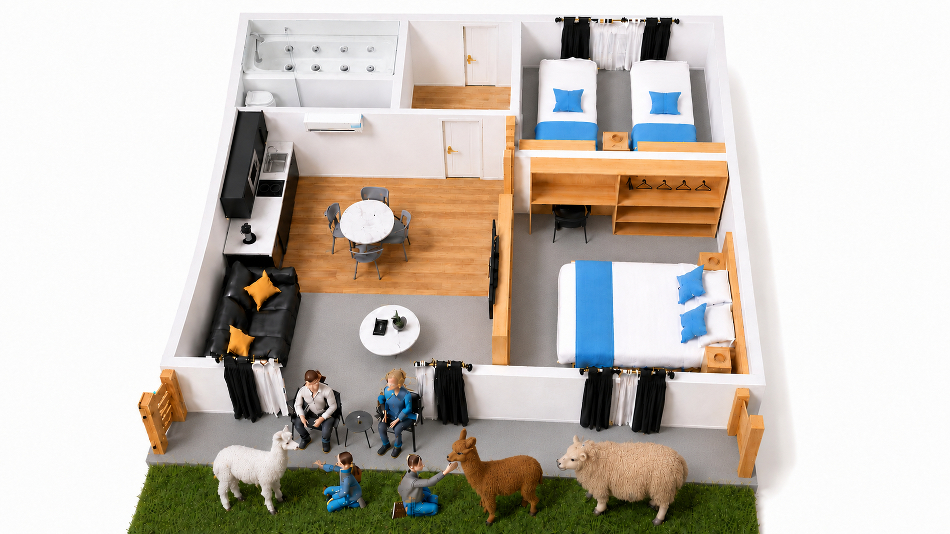 Deluxe Family Room with Spa Bath (Max 4 Guests, No Pets)