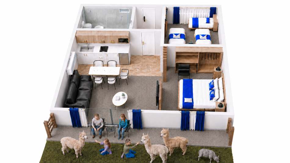 Deluxe Family Plus Room – (Max 5 Guests, No Pets)
