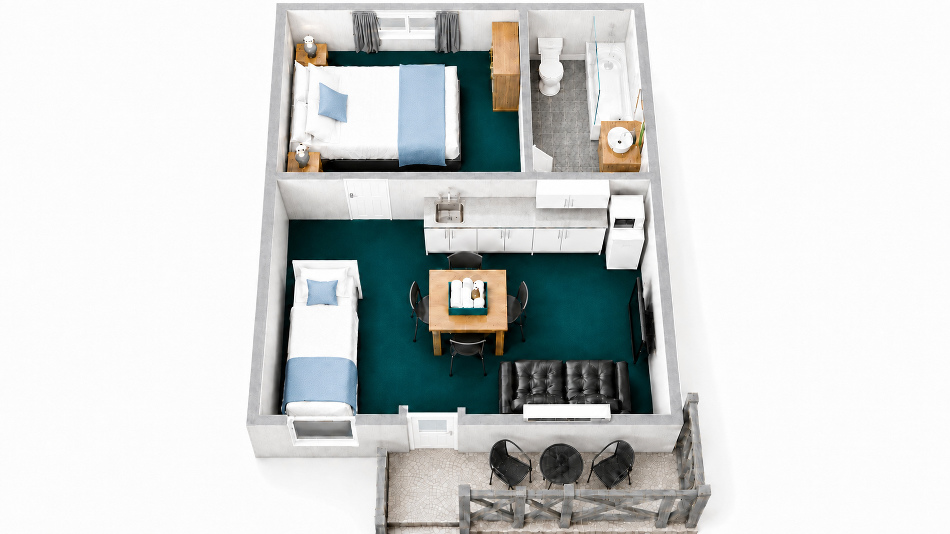 Classic One-Bedroom Apartment (Max 3 Guests)
